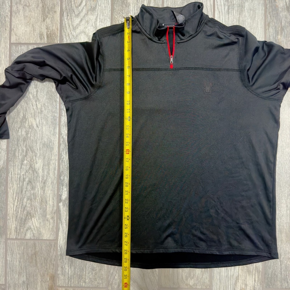 Spyder Active Men's Quarter Zip Long Sleeve‎ Athletic Fit Shirt XL Performance - Picture 16 of 16